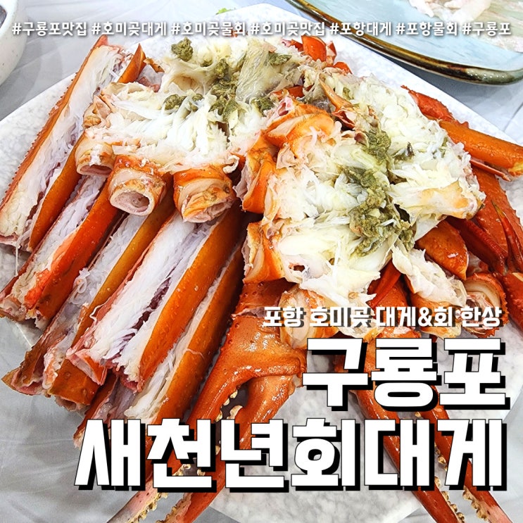  구룡포맛집 새천년회대게 (feat.포항 호미곶대게 물회 코스 )