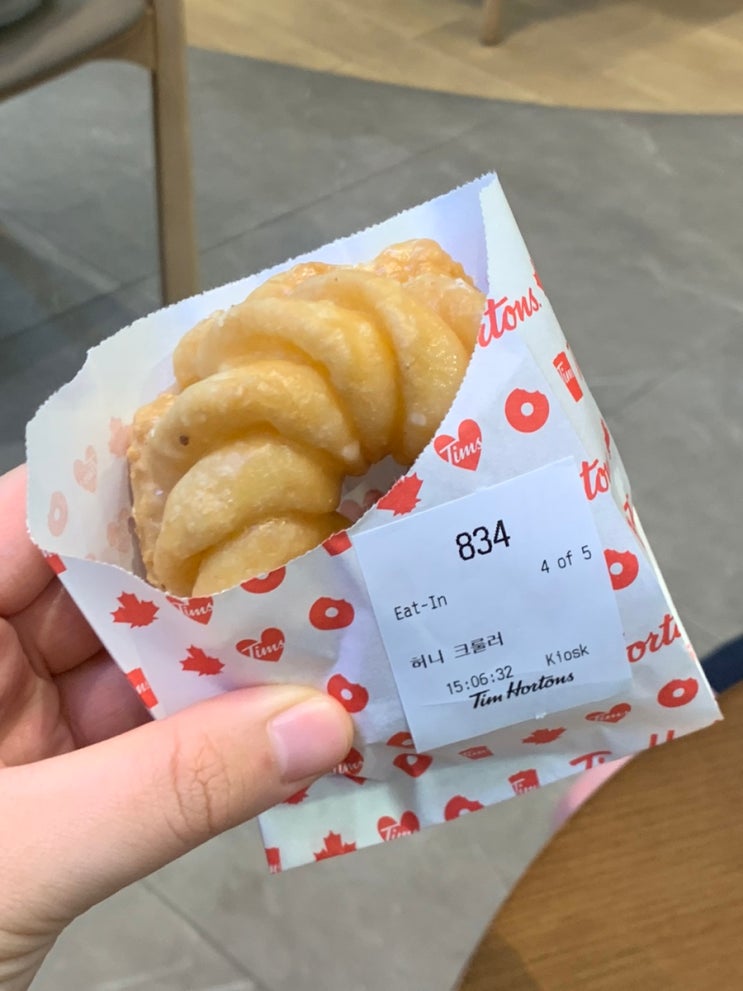  [여의도 신상카페/팀홀튼] 맛있는 메뉴 추천! 아이스캡 오리지널 강추! 도넛은 별로…️