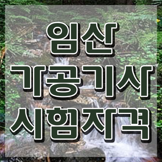  임산가공기사 시험응시자격 인강으로 단기간에 완료한 과정