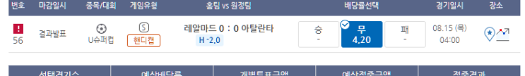 프로토 8/14일 UEFA 슈퍼컵 결승 적중 프로토 8/14일 UEFA 슈퍼컵 결승 적중