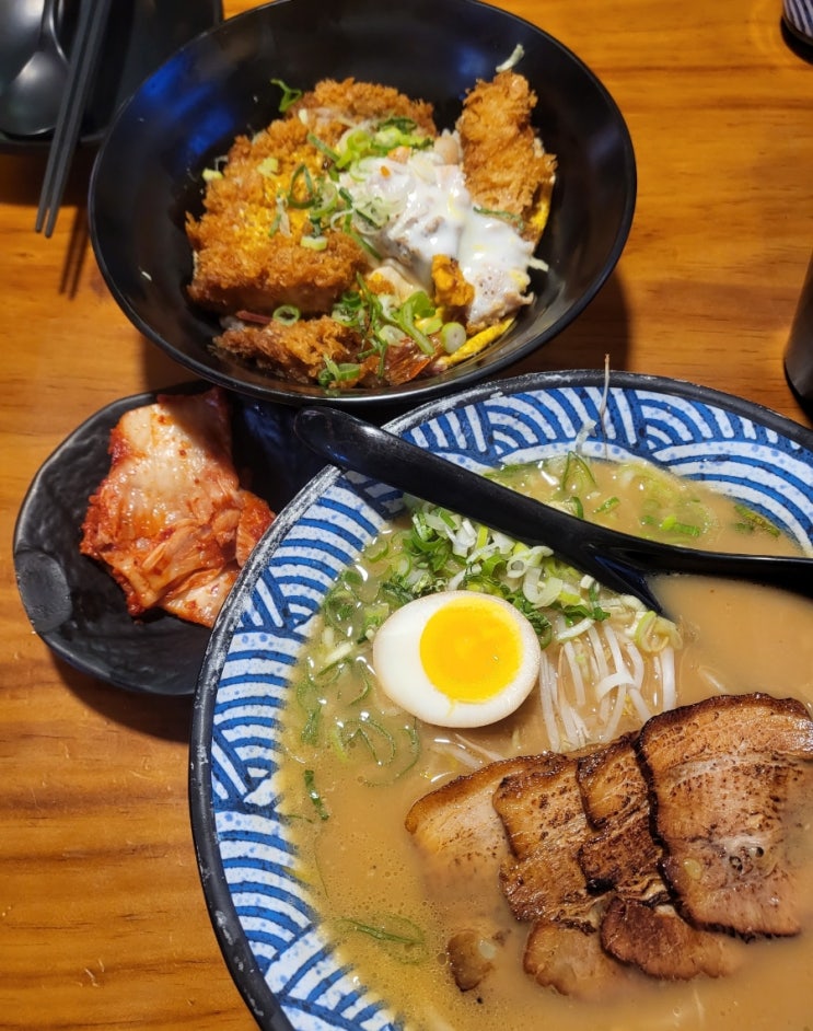  검단신도시 라멘 맛집 나루멘 차슈 돈코츠라멘과 바삭한 가츠동