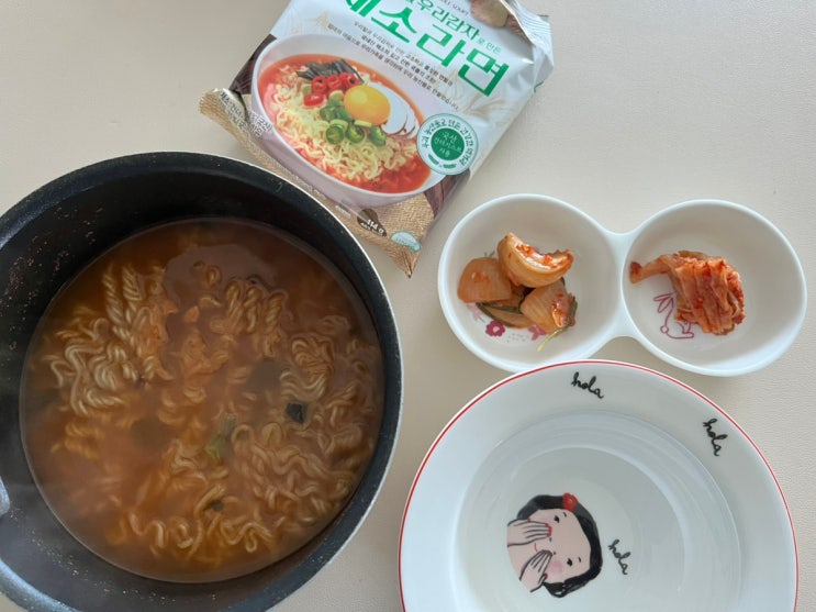  군산원예농협 채소라면 건강라면 우리밀 채소라면 먹은 후기