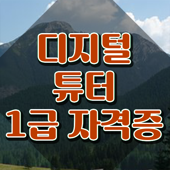  국가 자격증 추천 , 실무경력 없어도 디지털튜터 발급받아 보세요
