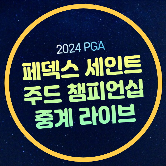 라이브 <b>김주형</b> 안병훈 임성재 김시우 출전 <b>페덱스</b>컵 랭킹... 