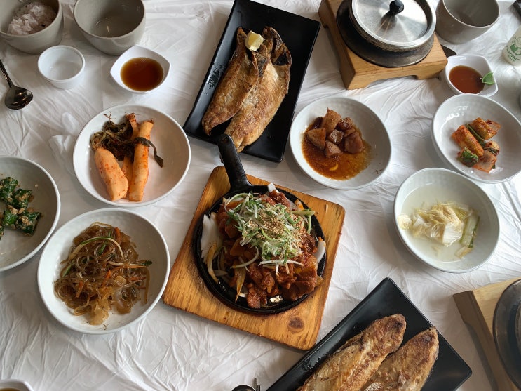  용인 맛집 생선 구이 - 화덕 위에 고등어