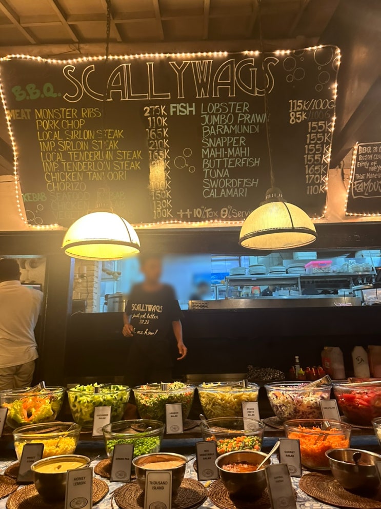  발리 길리섬 Scallywags resaurant, Gelato Factory