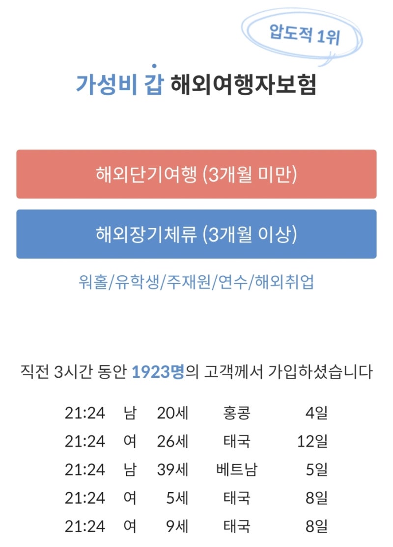 마이뱅크 여행자보험 가입방법, 할인쿠폰 및 취소 링크