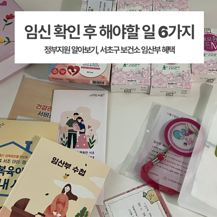  임신 확인 후 해야할일 6가지 / 정부지원 알아보기, 서초구 보건소 임산부 혜택