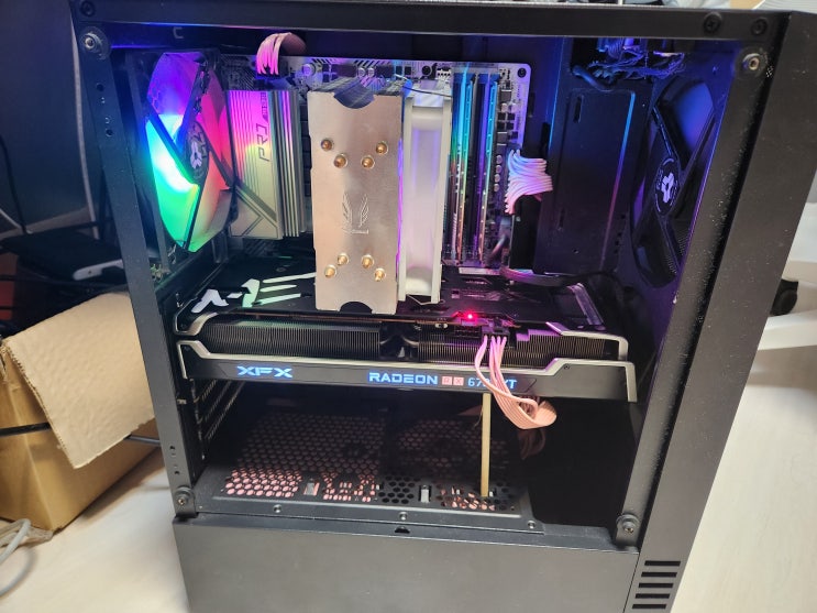  컴퓨터 메인보드 교체 ASRock B550M Phantom 에서 ASRock B550M Pro RS 로 변경 (2)