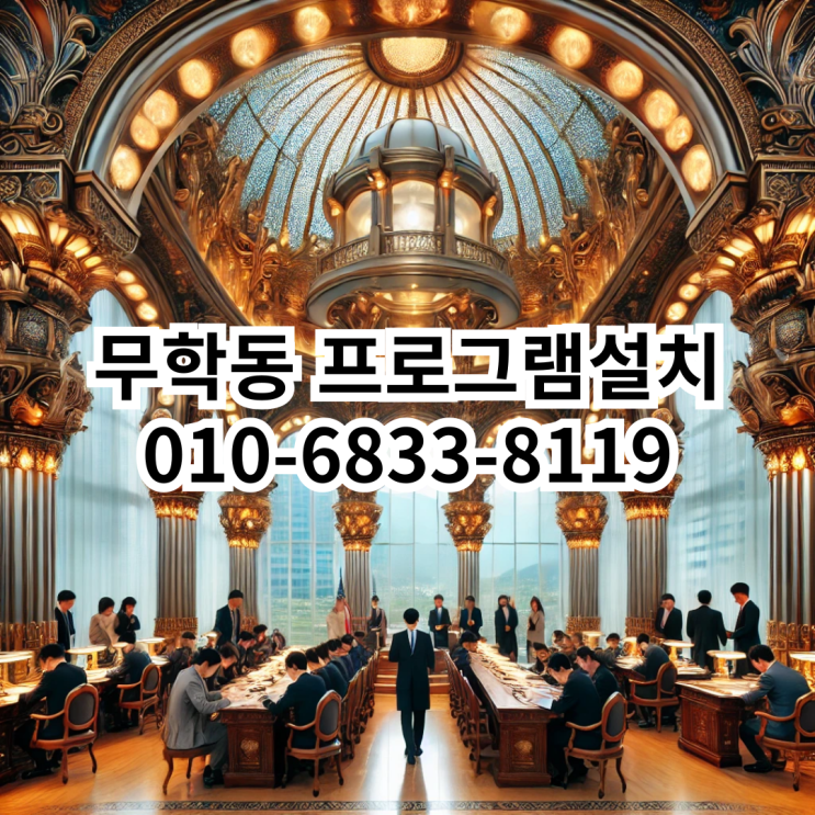  무학동 프로그램설치 - 동네형컴퓨터