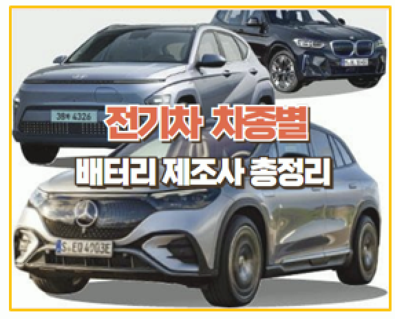  전기차 구매전 필독 차종별 배터리 제조사 및 화재사고 이력 확인하기