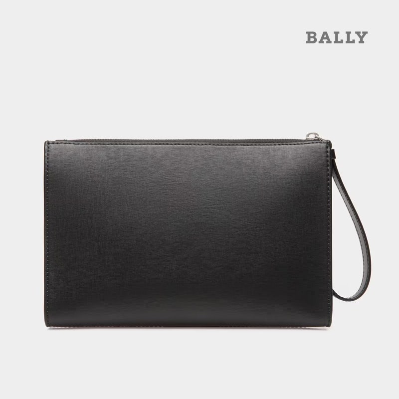 발리 MYTHOS 리사이클 레더 스트라이프 클러치백 BR