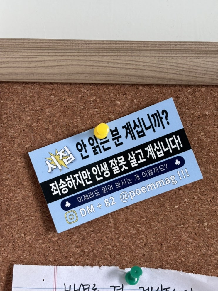  수원 행궁동 시집 독립서점 시요에서 시집 추천 받은 후기