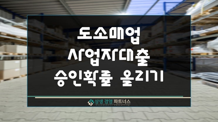  도소매업 사업자대출 승인 확률 올리는 방법