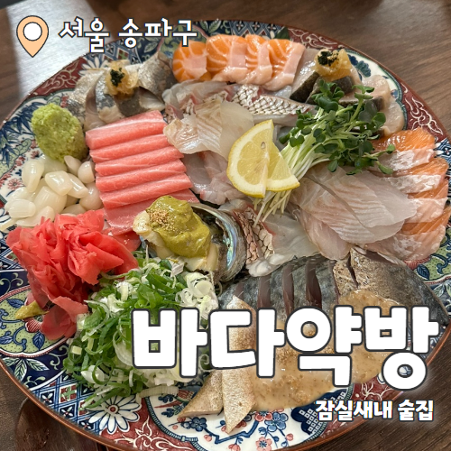  바다약방 : 콜키지 가능한 잠실새내 숙성회맛집 내돈내산 후기