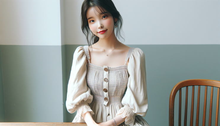  꾸안꾸인데 예쁜 아이유 롱원피스 코디 zip