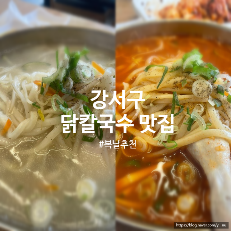  [서울/강서] 복날 추천 닭칼국수 맛집 "수한무"