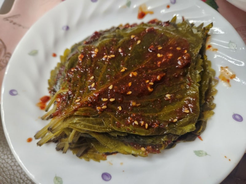 8월 텃밭농사 깻잎소금물에삭히기 깻잎양념