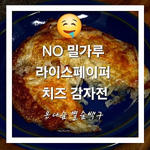 감자전 만들기 겉바속촉 NO밀가루 라이스페이퍼 치즈 감자전