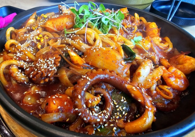  가평 청평 맛집 해낙전 청평본점 돌판해물볶음 내돈내산 방문후기