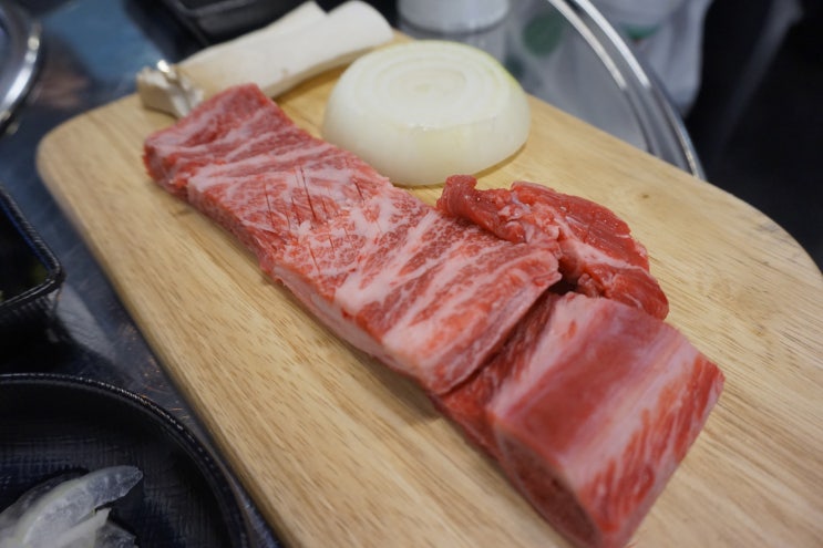  지제역회식 맛집 해운대연탄생갈비 오늘은 한우먹는날