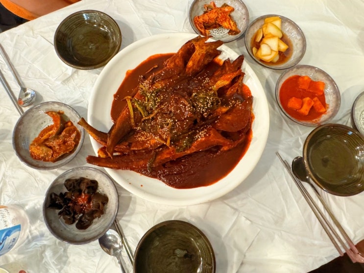  평택 포승 안중맛집,매콤한코다리가 맛있는 황제아구찜