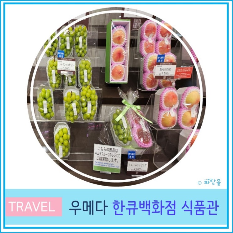  오사카 여행 우메다 한큐 백화점 식료품관 와규 열대과일 와인
