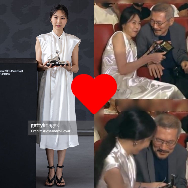 '최고 연기상 수상' <b>김민희</b> 트로피들고 포토콜 "당신(<b>홍상수</b>)... 