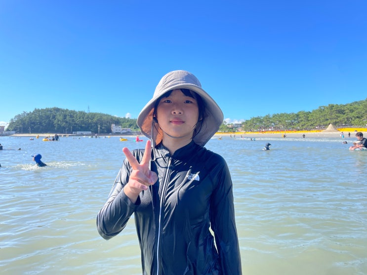  땅끝송호해수욕장 대형 물놀이 에어바운스 신나는 여름방학