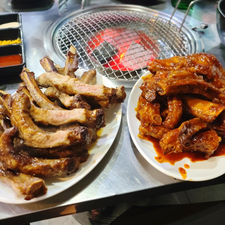  원시조 쪽갈비 숯불 구이 창원 봉곡동 맛집 내돈내산 추천