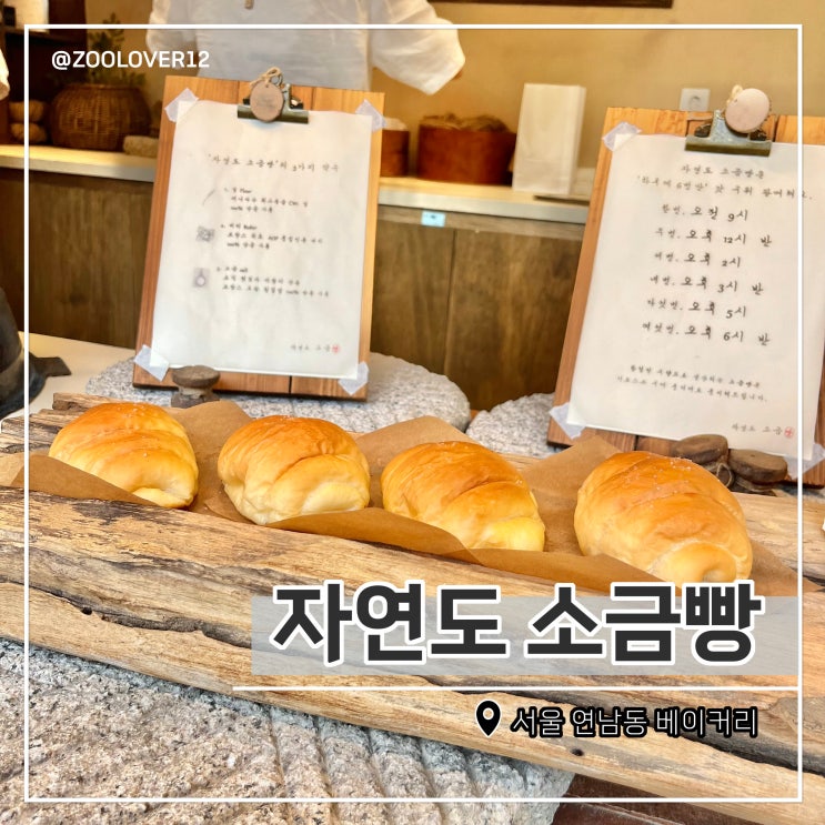  홍대입구역 연남동 자연도 소금빵, 구매 방법 및 시식 평가