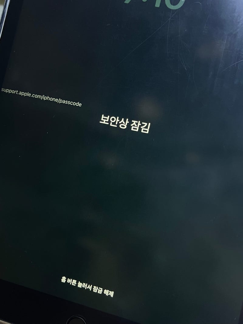 아이패드 비밀번호 분실했을 때 대처법 A to Z 우리 힘내요