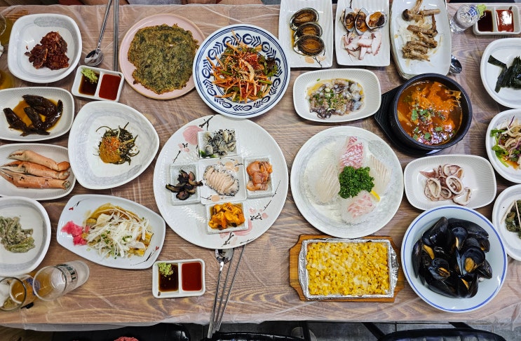  통영다찌맛집 울산다찌 한 상 차림
