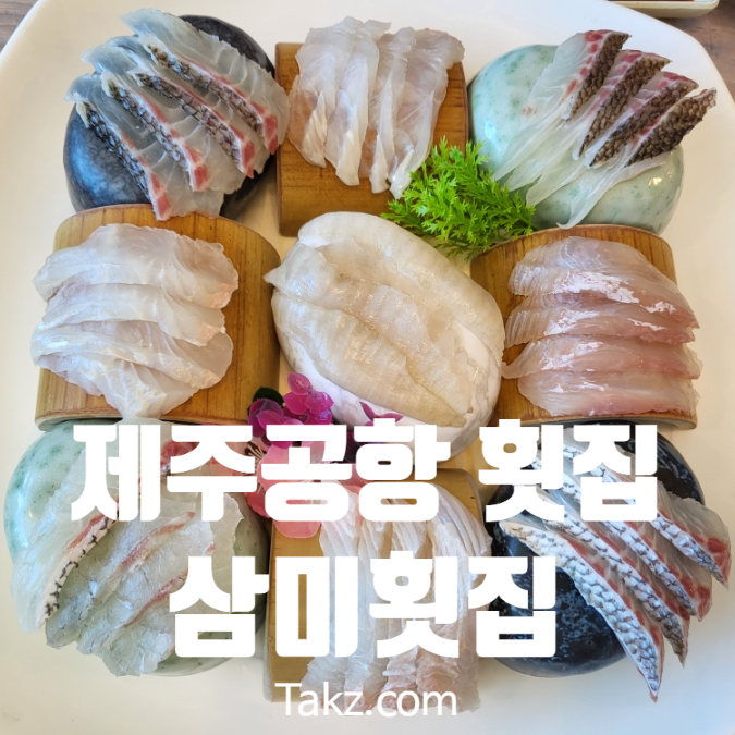  제주도 공항 근처 바다가 보이는 회 맛집 삼미횟집 제주공항점 방문 후기