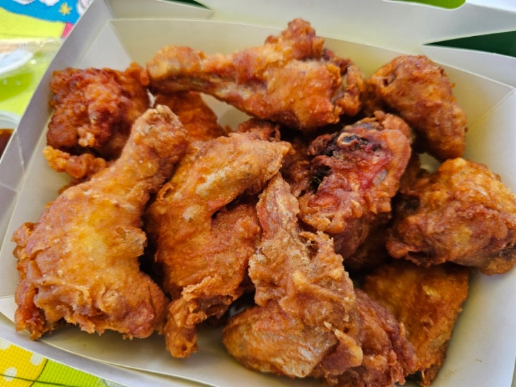  공현진해수욕장 치킨 오늘통닭 후라이드 로제떡볶이 후기