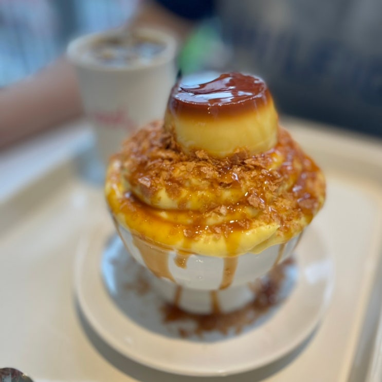  미엘 케이커리 요기가 샤로수길 카페 중 최애~ 푸딩빙수 흑임자 케이크 추천~