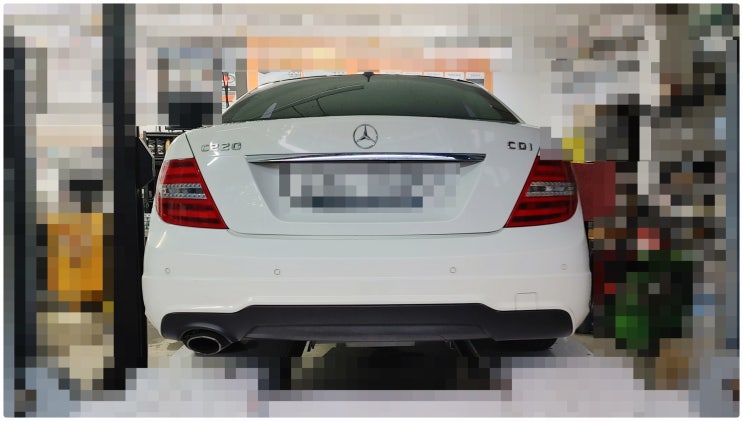  2012 벤츠C220CDI ABS경고등문제! 운전석 휠스피드센서고장 , 부천벤츠BMW수입차정비전문점 부영수퍼카