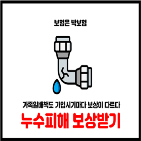  누수 탐지 및 피해보상 일상생활배상책임 특약으로 해결하세요.