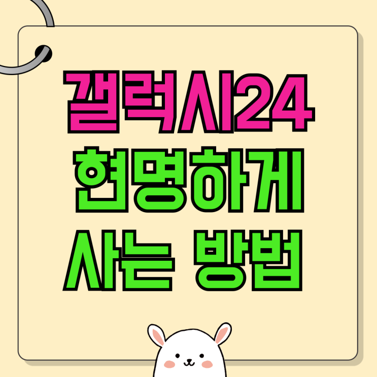 갤럭시24 가격 현명하게 사는 방법 갤럭시24 가격 현명하게 사는 방법
