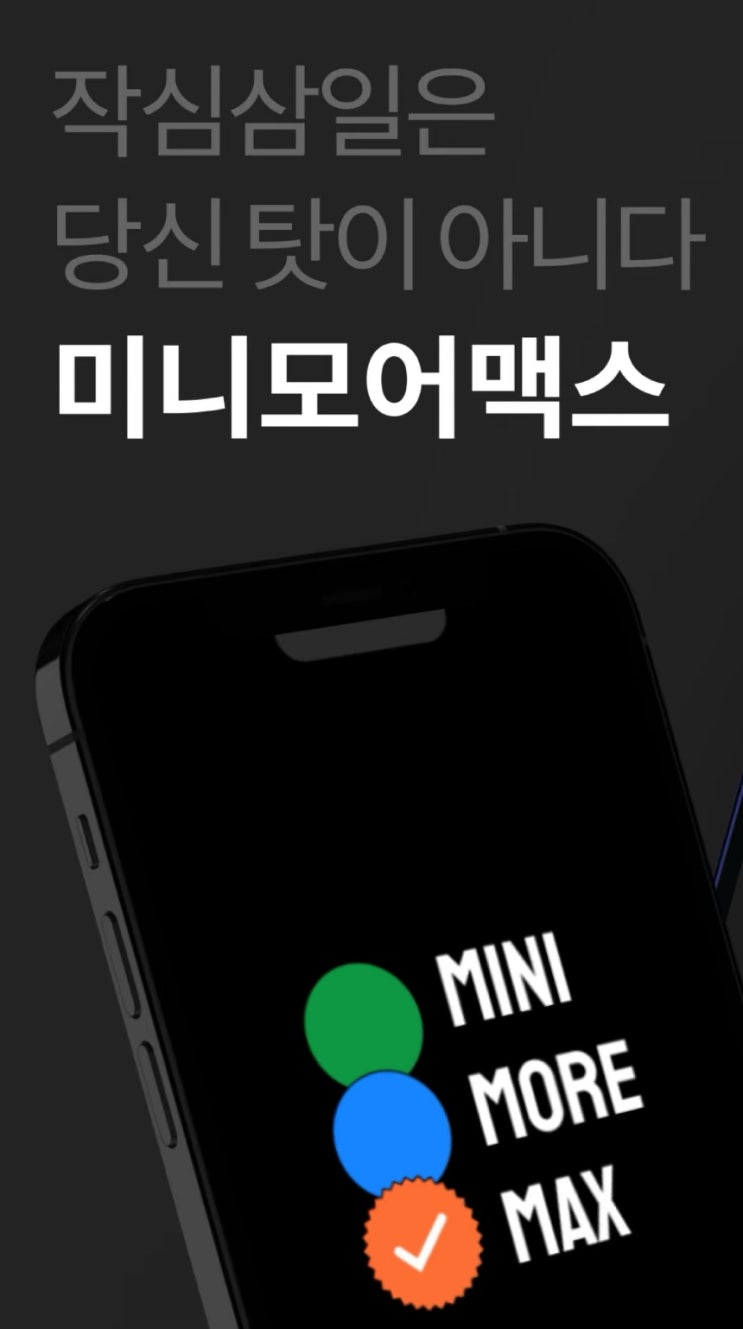  당신의 습관을 책임질 미니모어맥스, 적나라한 내돈내산 20일 후기