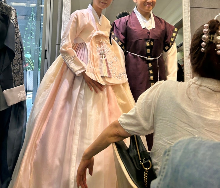  베틀한복 결혼식 신랑신부 피로연 한복 대여가격
