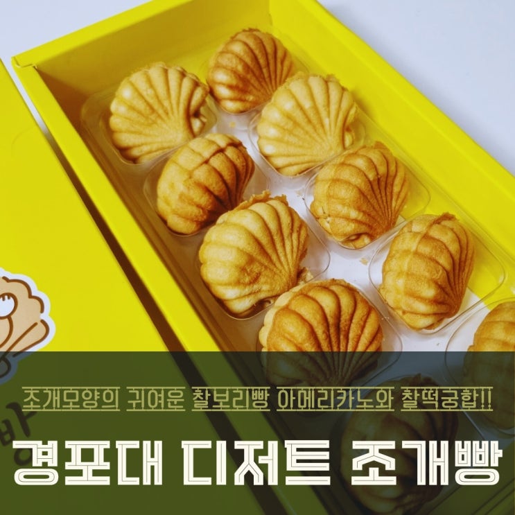  강릉 경포대 디저트 조개빵 포장후기