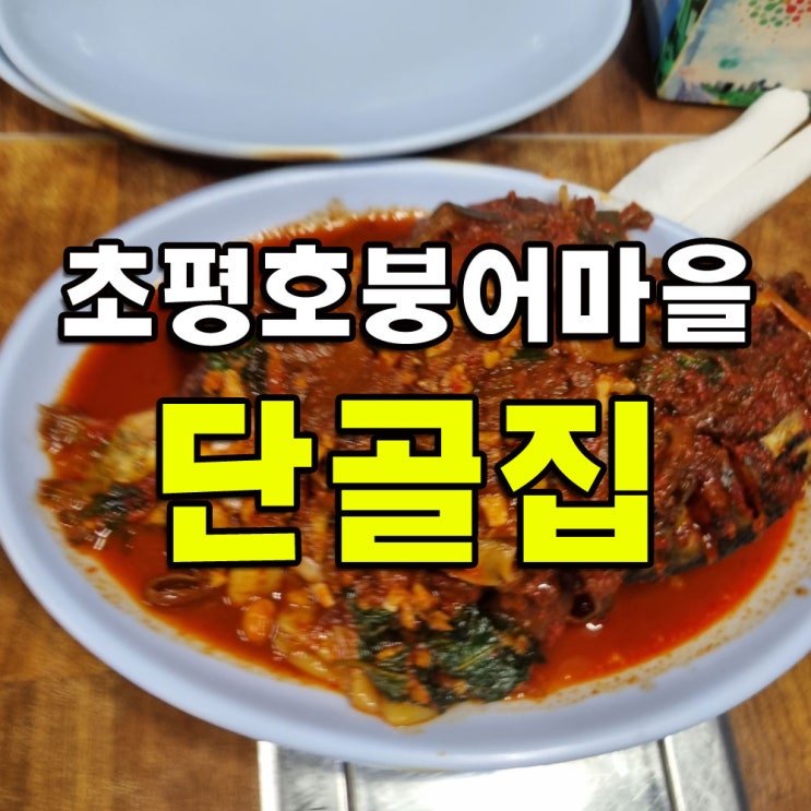  진천 초평호 붕어마을 단골집 붕어찜 매운탕