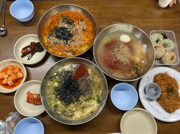  [서울 길동역 장칼국수] 배가네 토종장칼국수 본점 :: 가성비 넘치는 냉면/칼국수/만두/돈까스의 매력. 그런데 24시간 영업이라고!??