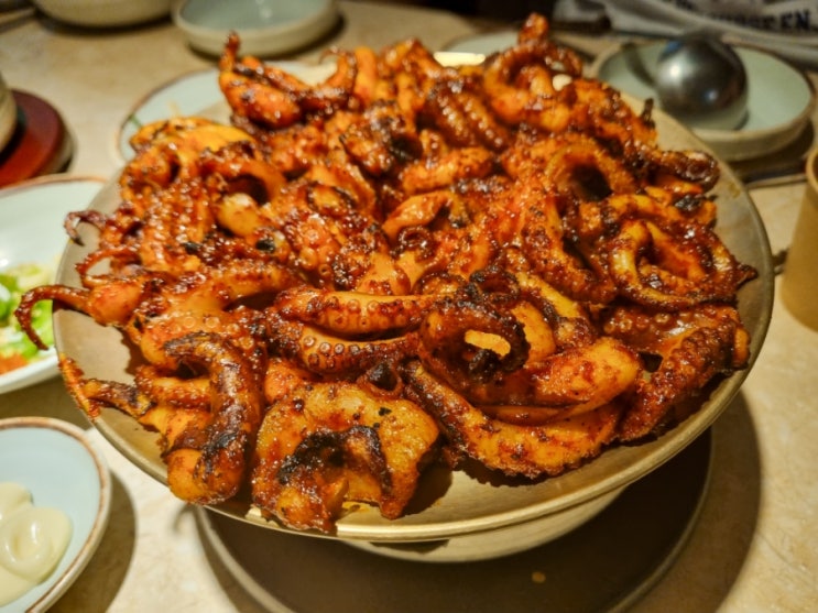  부산 광안리 맛집 화달구연탄쭈꾸미 불맛 가득품은 주꾸미 솔직후기