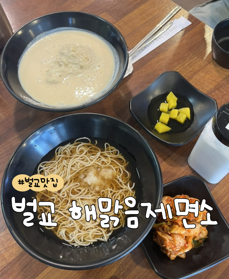  [내돈내산] 벌교 해맑음제면소  |  냉메밀  |  메밀콩국수