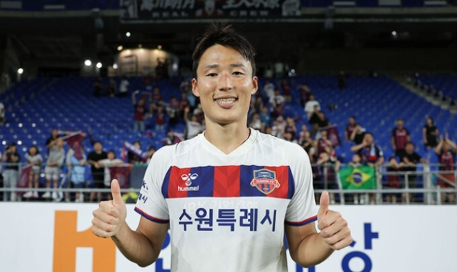 손준호, 1400일 만의 감격적인 K리그 복귀골로 수원FC를 5위 견인 손준호, 1400일 만의 감격적인 K리그 복귀골로 수원FC를 5위 견인
