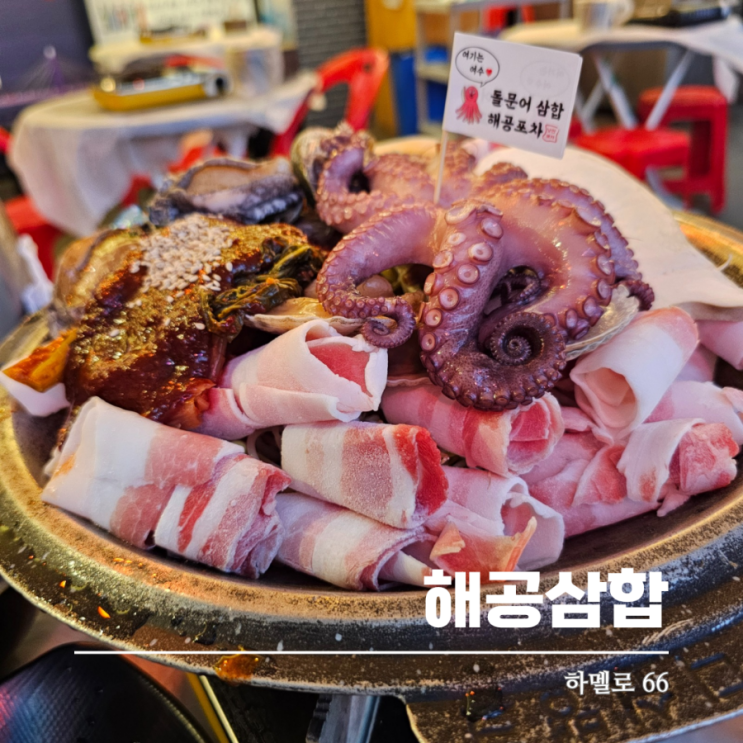  여수맛집 해공삼합 여수여행에 꼭 먹어야할 돌문어삼합