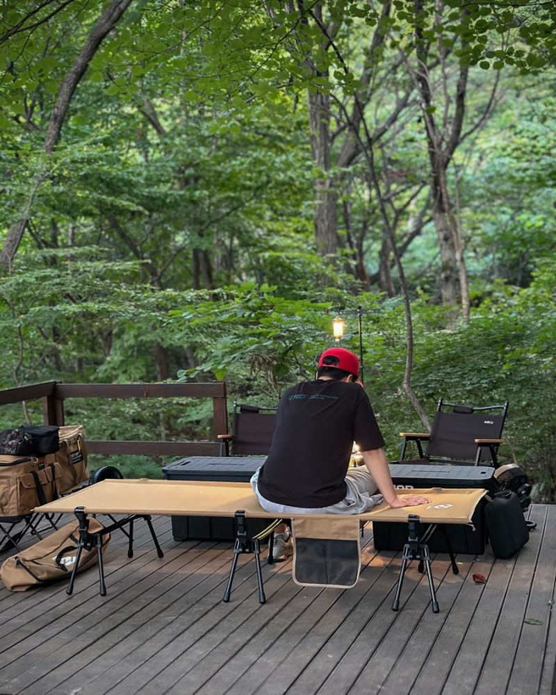 캠핑 야전침대 하이그라운즈 노벨티 와이드 코트 추천