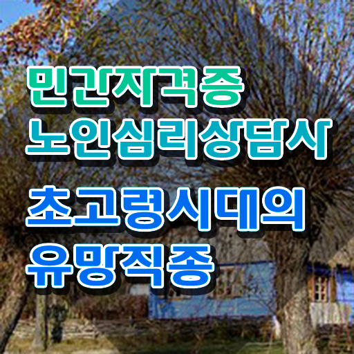  노인심리상담사 1급 , 노인심리상담사 자격증 한달 만에 시험준비 및 고용 전망
